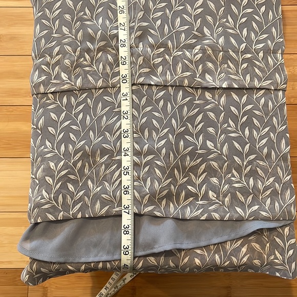 Madewell Sleeveless Button Front Leaf Print Shift Midi Dress Fully Lined Grey 2 - Picture 11 of 11